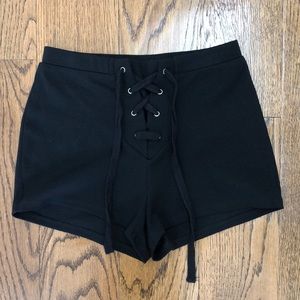 Lace up shorts